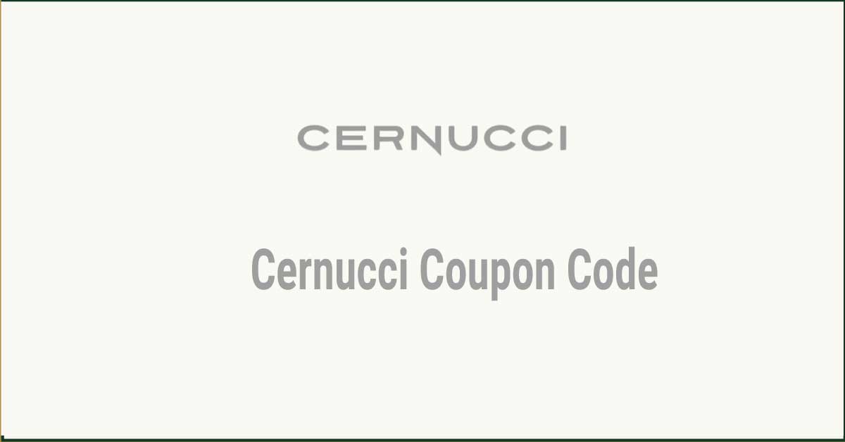 Cernucci Coupon Code