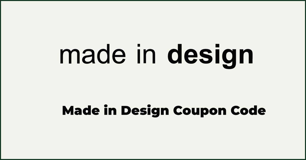 Made in Design Coupon Code