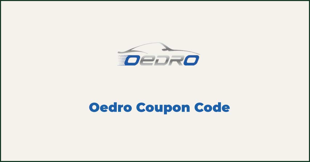 Oedro Coupon Code